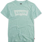 Camiseta Levi's Big Boys' Classic Batwing, fio azul-nilo, tamanho G