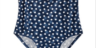 Maiô com estampa de bolinhas e babados First Impressions para bebê menina, azul, tamanho 12 meses