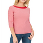 Karen Scott Top Feminino de Algodão com Ilhós Vermelho Tamanho X-S