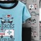 Conjunto de pijamas de algodão Carter's Baby Boy's 4 peças Heroes Never Sleep - Cinza, tamanho 6 meses