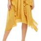 Vestido MIDI com estampa queimada Petite Burnout para mulheres da INC, amarelo, tamanho Petit M
