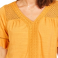 Top de crochê feminino Style &amp; Co, amarelo, tamanho pequeno