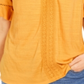 Top de crochê feminino Style &amp; Co, amarelo, tamanho pequeno