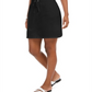 Saia-calça feminina Karen Scott French Terry, preta, tamanho pequeno