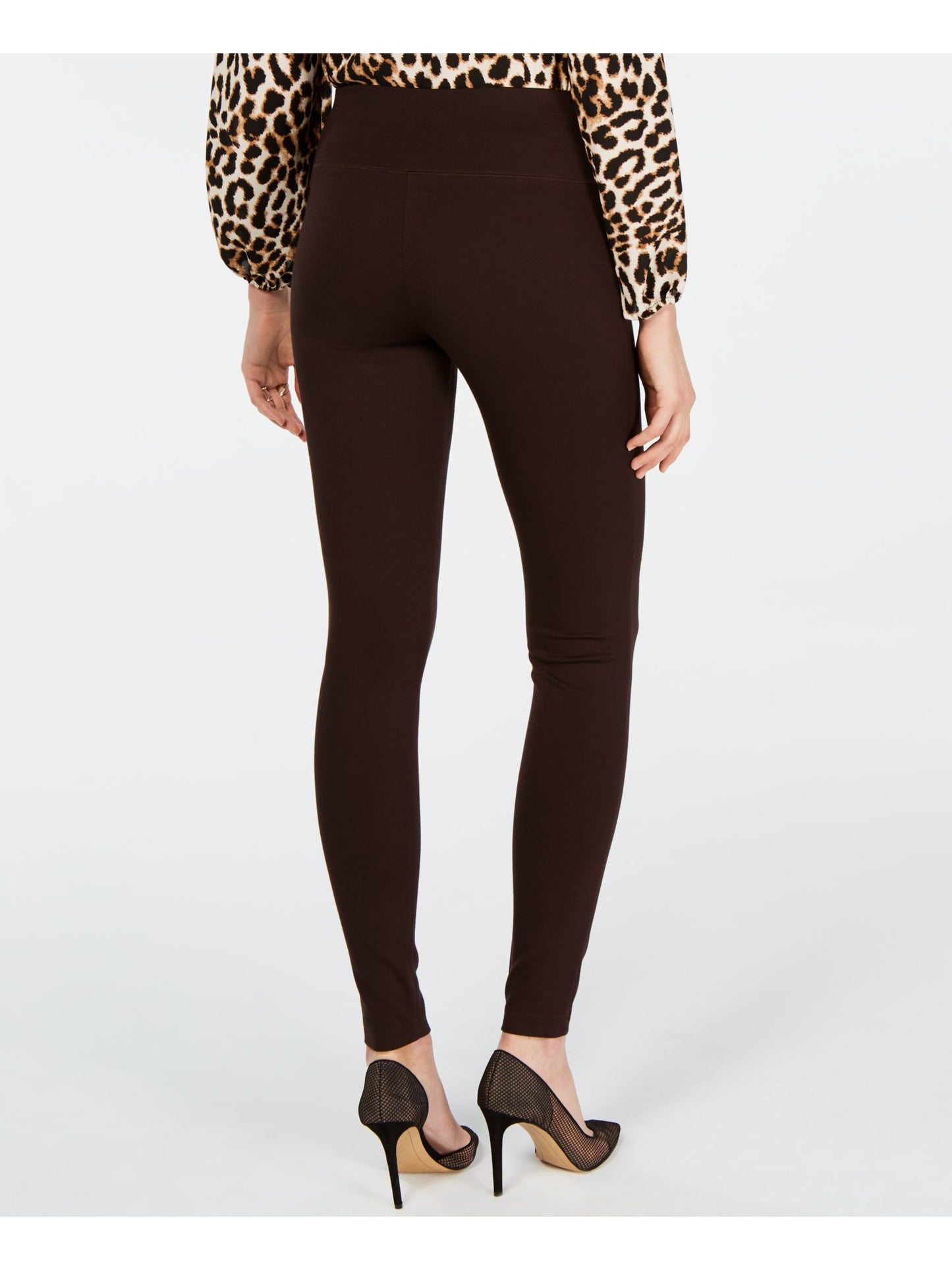 Leggings femininas sem costura INC International Concepts marrom tamanho 2 petite