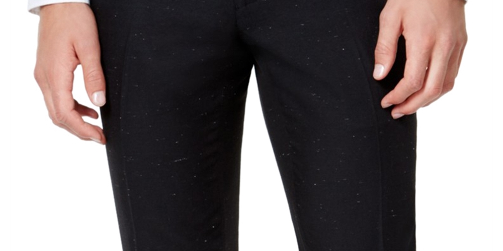Calça casual masculina salpicada da INC International Concepts, preta, tamanho 38x30