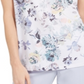 Blusa Calvin Klein Feminina com Acabamento Floral e Plissado, Branca, Tamanho Pequeno M