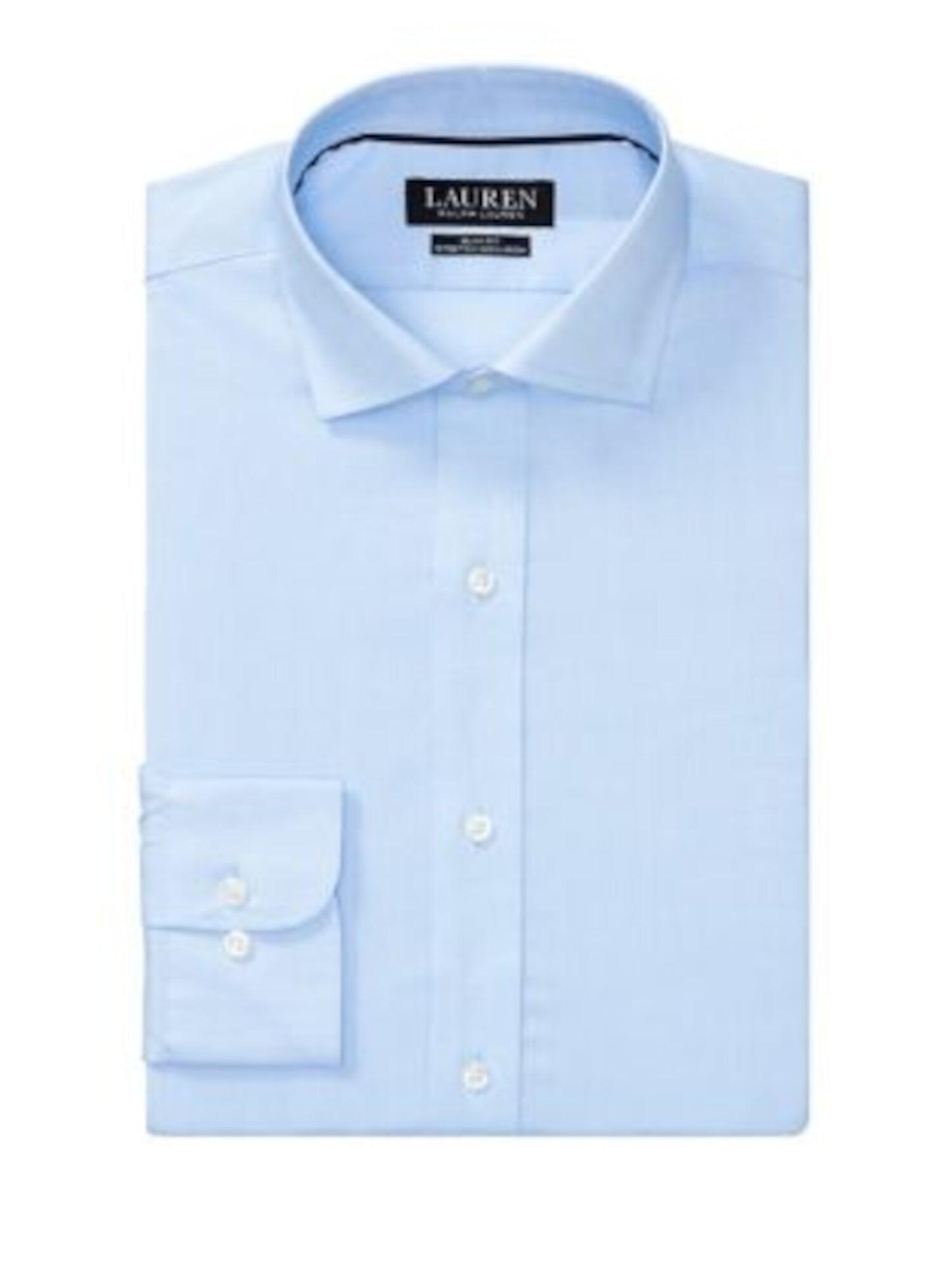 Camisa social masculina slim fit elástica Lauren Ralph Lauren, azul, tamanho 14,5 x 32-33