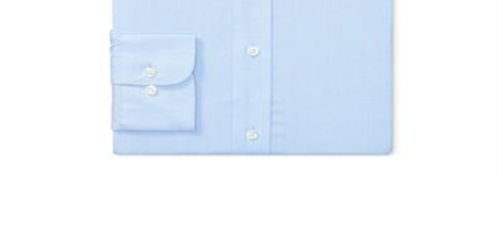 Camisa social masculina slim fit elástica Lauren Ralph Lauren, azul, tamanho 14,5 x 32-33