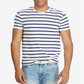 Camiseta básica listrada clássica masculina Ralph Lauren, preta, tamanho GG