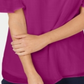 JM Collection Top Feminino com Tachas e Ombros Vazados, Rosa, Tamanho Pequeno