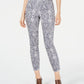 Calça jeans skinny feminina com estampa animal da INC International Concepts, preta, tamanho 8