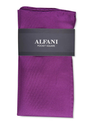 Lenço de bolso Alfani masculino em sarja de seda rosa tamanho regular