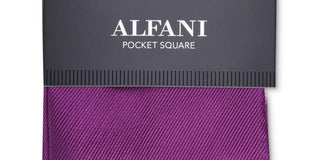 Lenço de bolso Alfani masculino em sarja de seda rosa tamanho regular