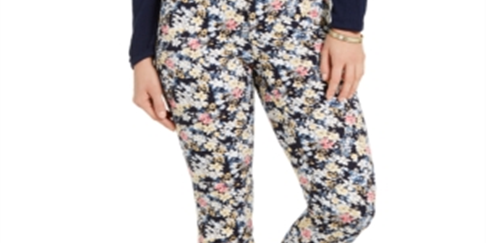 Calça jeans skinny estampada Bristol Tummy-Control feminina Charter Club, azul, tamanho 12