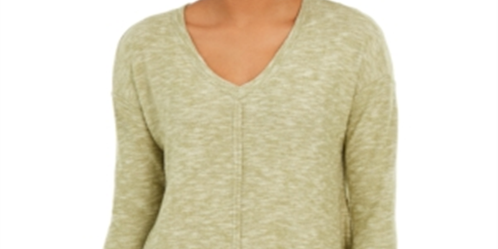 Túnica feminina em camadas Style &amp; Co, verde, tamanho pequeno