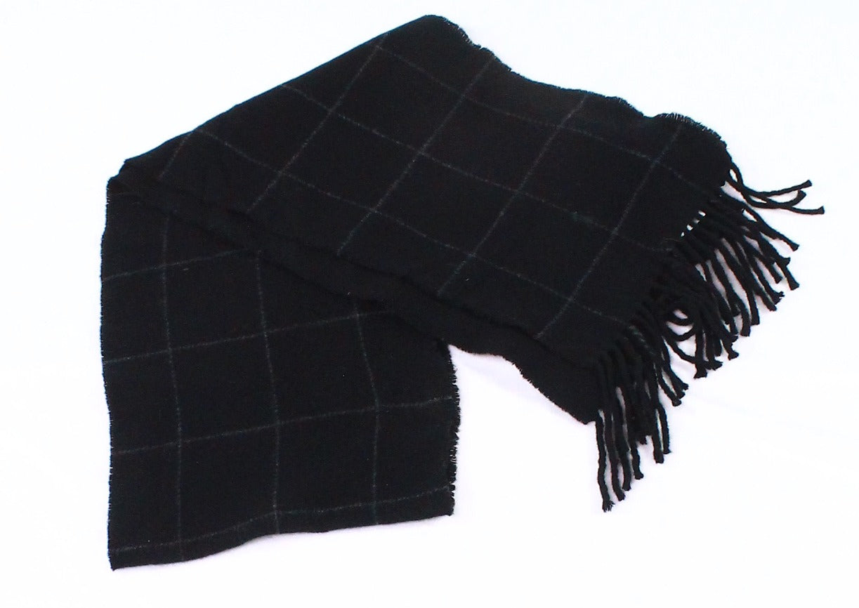 Cachecol One Reversível Janela Xadrez Preto Tamanho Único