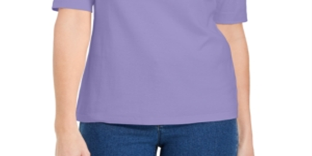 Karen Scott Sachê Feminino Pequeno com Detalhe de Botão e Decote em V Lilás Tamanho P