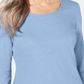 Karen Scott Blusa Feminina Manga 3/4 Azul Cascata Tamanho P