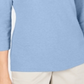 Karen Scott Blusa Feminina Manga 3/4 Azul Cascata Tamanho P