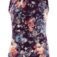 Blusa Calvin Klein Plus Size Feminina Estampada com Gola Prega, Berinjela, Multitamanho 3X