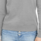 A|X Armani Exchange Moletom feminino de algodão com logo gráfico cinza tamanho XS