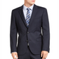 Jaqueta masculina Hugo Slim-Fit listrada azul-marinho tamanho 46