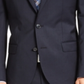 Jaqueta masculina Hugo Slim-Fit listrada azul-marinho tamanho 46