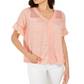 Top de crochê feminino Style &amp; Co Laranja Tamanho Médio