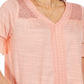 Top de crochê feminino Style &amp; Co Laranja Tamanho Médio