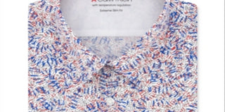 Camisa social estampada Calvin Klein Extreme Slim Fit masculina vermelha tamanho P (14-14/5)