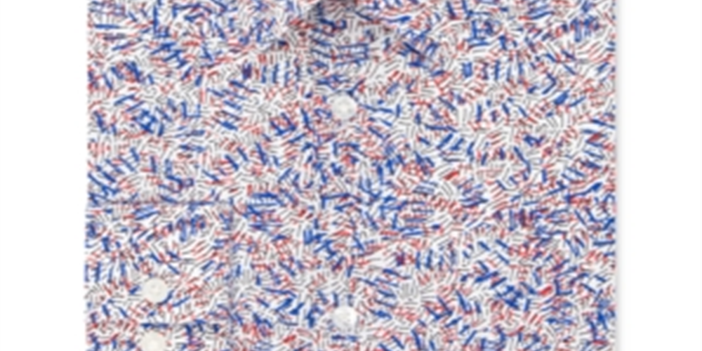 Camisa social estampada Calvin Klein Extreme Slim Fit masculina vermelha tamanho P (14-14/5)