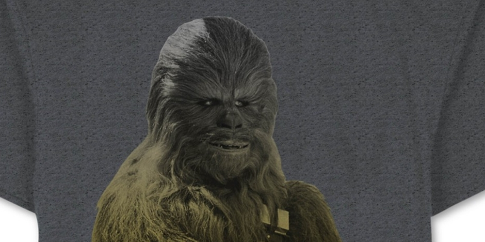 Camiseta masculina Star Wars Chewbacca Ombre Graphic - Cinza, tamanho GG