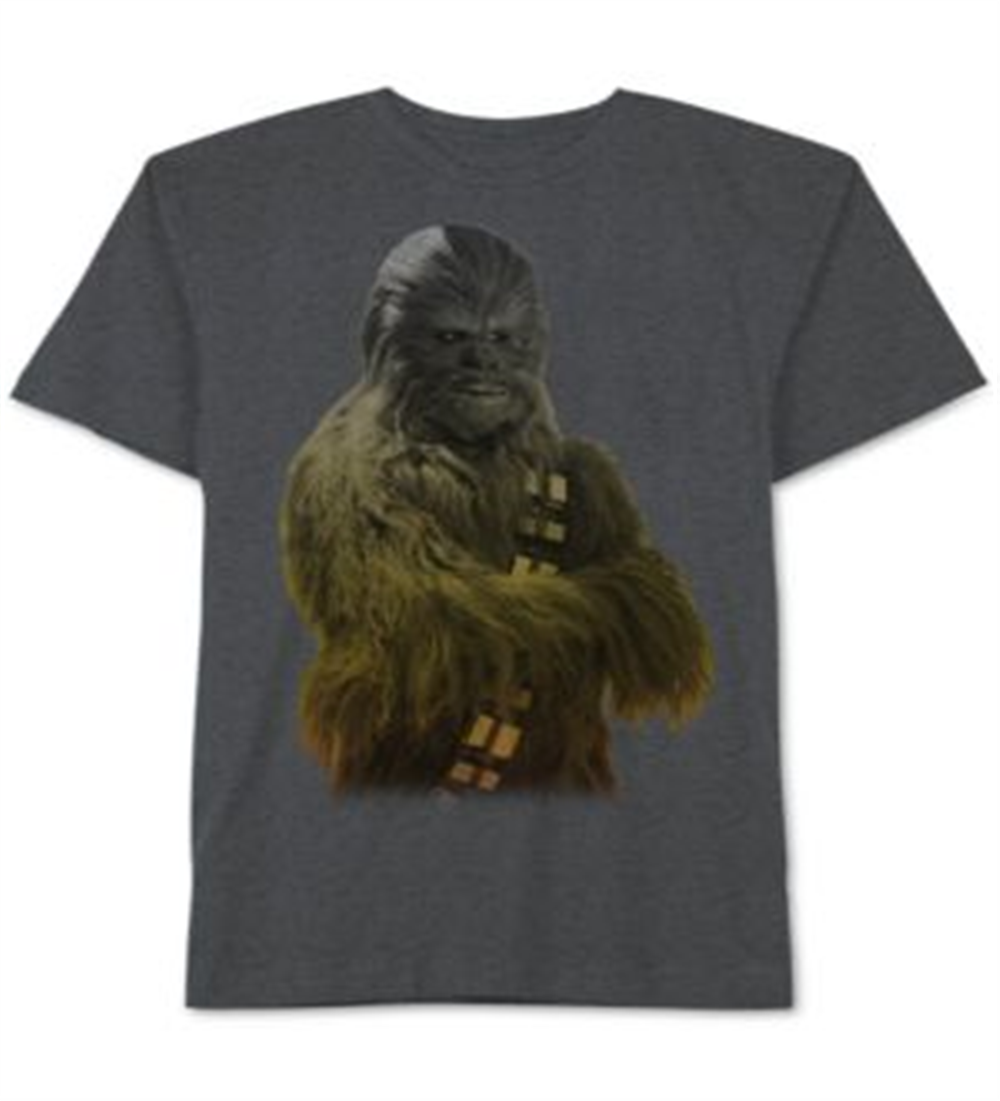 Camiseta masculina Star Wars Chewbacca Ombre Graphic - Cinza, tamanho GG