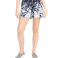Shorts jeans tie-dye feminino INC, preto, tamanho 8