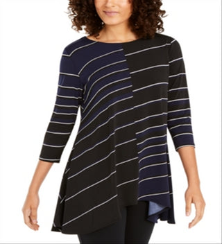 Túnica Alfani Feminina Estampada Azul Tamanho Médio