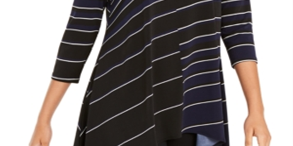 Túnica Alfani Feminina Estampada Azul Tamanho Médio