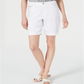 Bermuda jeans feminina INC International Concepts, branca, tamanho 0