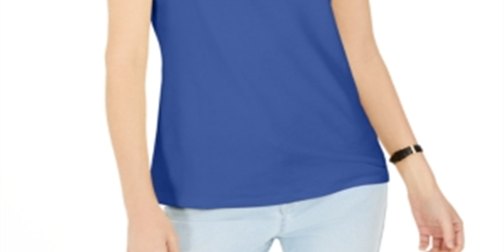 Karen Scott Regata Feminina Keyhole Hardware Azul Tamanho XX-G