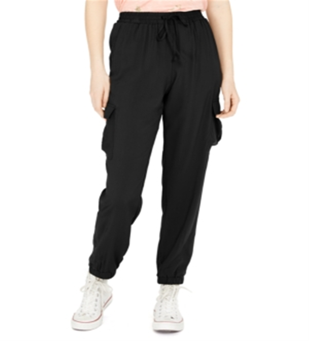 Calça cargo Hippie Rose Junior, preta, tamanho pequeno