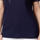 Camiseta feminina Karen Scott com estampa de bandeira, azul, tamanho pequeno GG