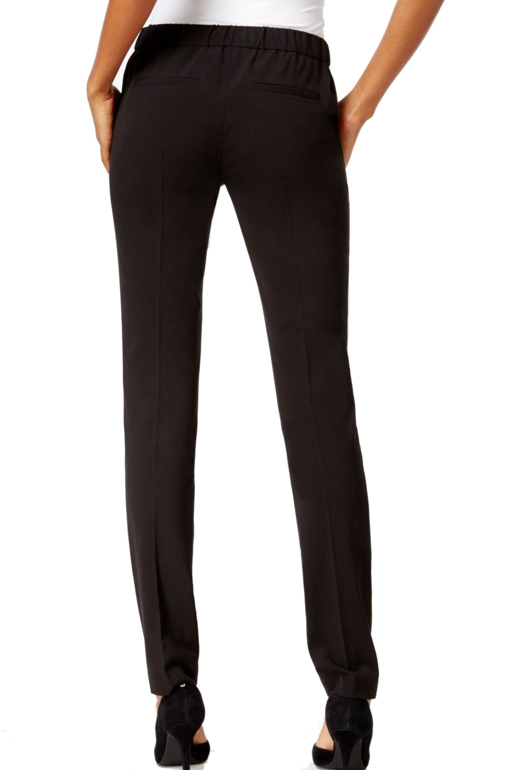 Calça feminina Michael Kors Miranda Slim Leg Preta Tamanho 10