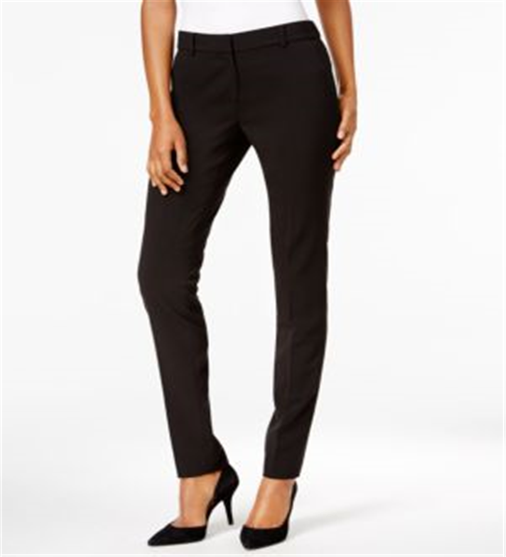 Calça feminina Michael Kors Miranda Slim Leg Preta Tamanho 10
