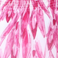 ALFANI Top feminino rosa franzido com estampa de quimono, manga curta, gola redonda, tamanho médio