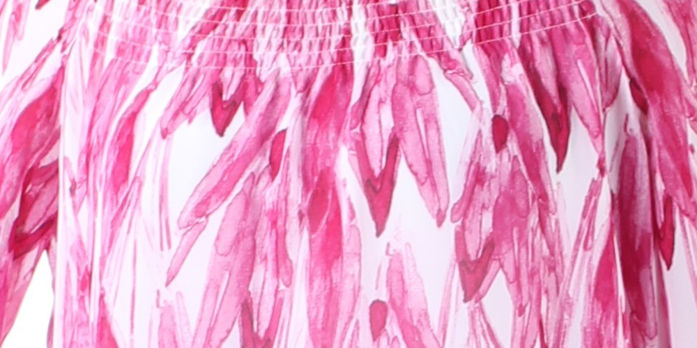 ALFANI Top feminino rosa franzido com estampa de quimono, manga curta, gola redonda, tamanho médio