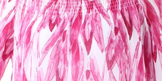 ALFANI Top feminino rosa franzido com estampa de quimono, manga curta, gola redonda, tamanho médio