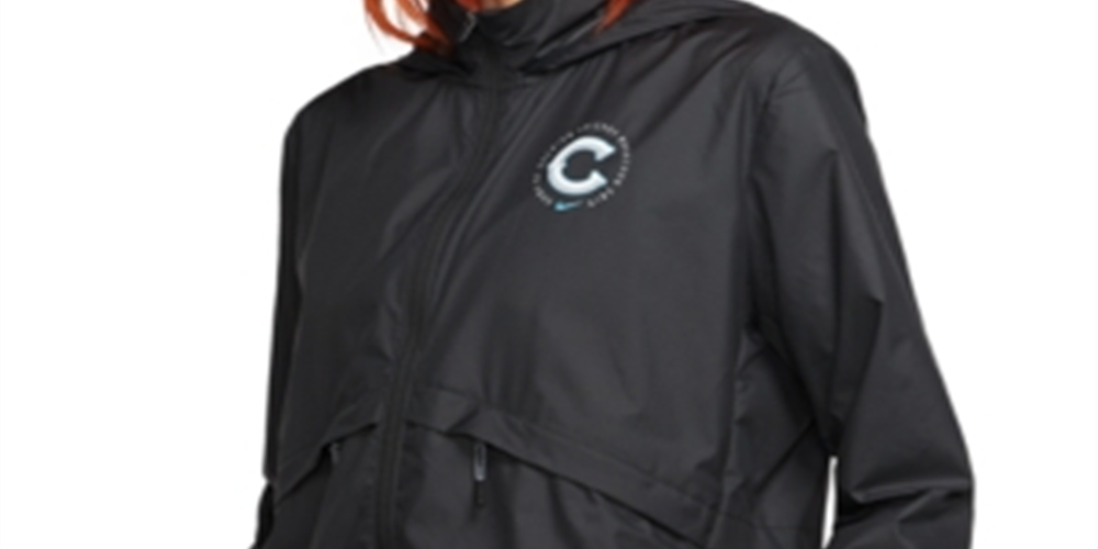 Jaqueta de corrida Nike Essential Water Repellent feminina, preta, tamanho grande