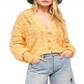 Cardigan Nectarine Combo Sandstorm Feminino Free People Amarelo Tamanho Médio