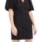Vestido curto feminino pufe INC International Concepts, preto, tamanho 6