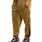 Calça de moletom elástica com estampa de disco colorblock masculina da INC International Concepts, amarela, tamanho XXX-G
